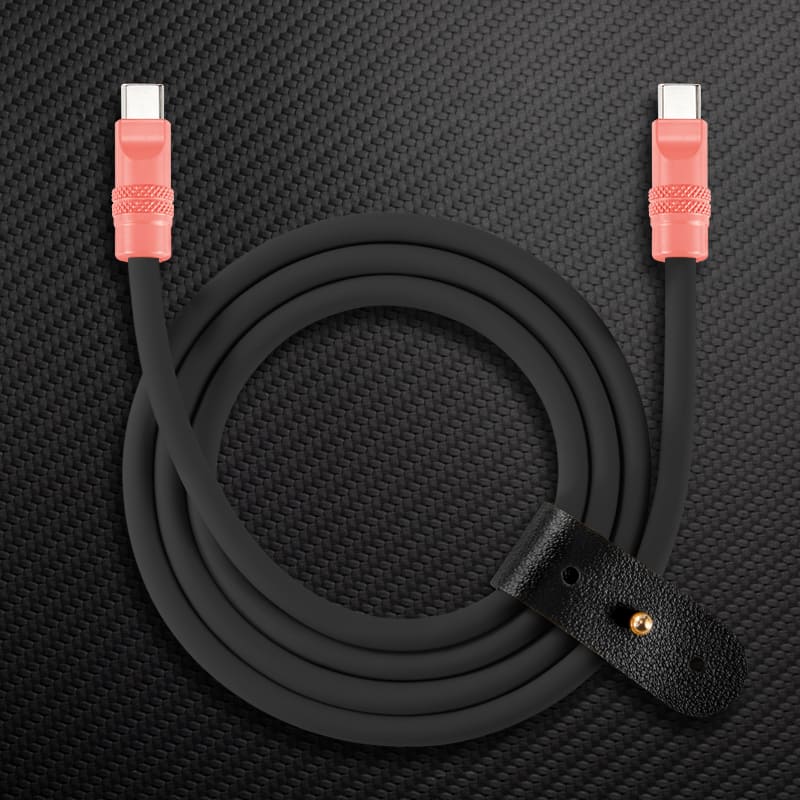 "Black Chubby" 240W Charging Cable With Color Connectors - Image 10