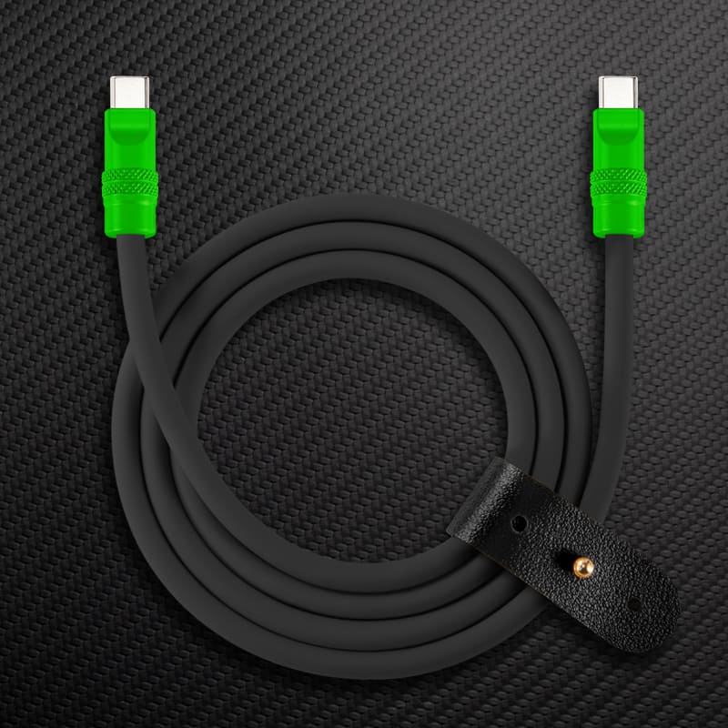"Black Chubby" 240W Charging Cable With Color Connectors - Image 13