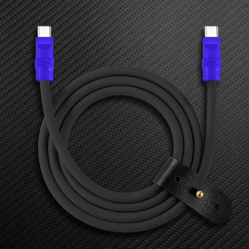 "Black Chubby" 240W Charging Cable With Color Connectors - Image 14