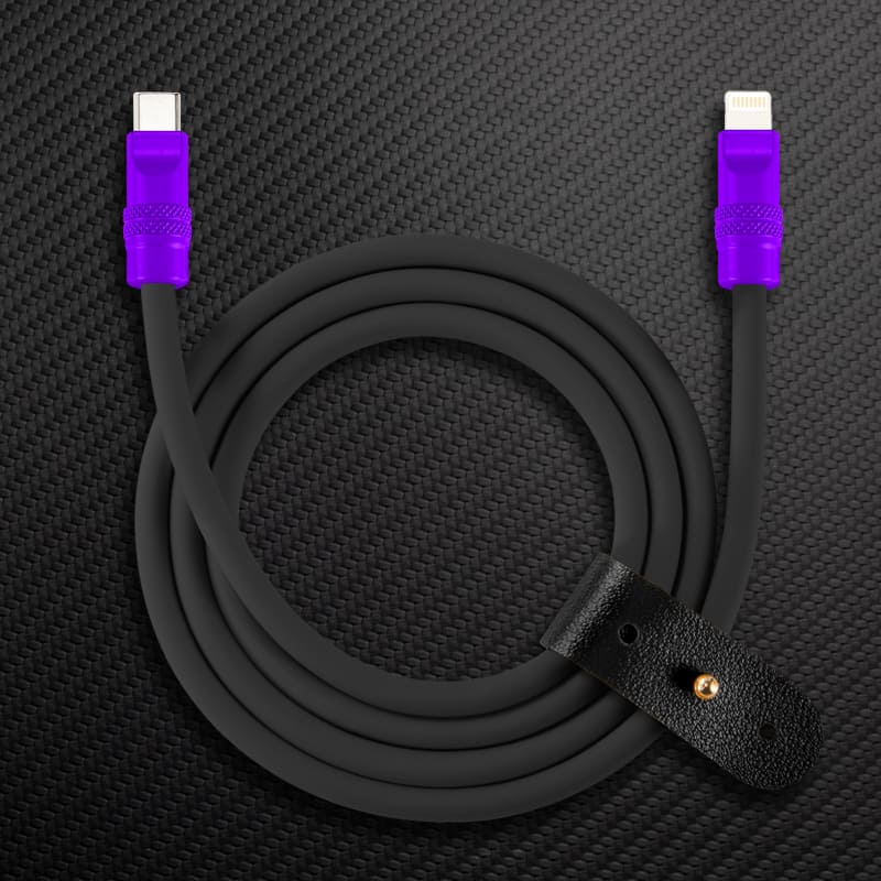 "Black Chubby" 240W Charging Cable With Color Connectors - Image 25