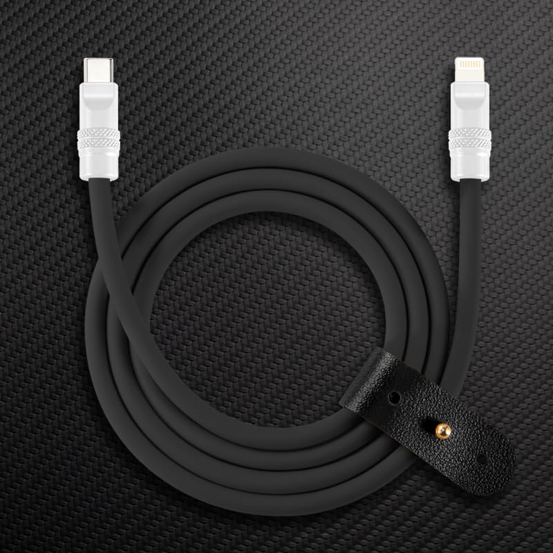 "Black Chubby" 240W Charging Cable With Color Connectors - Image 26