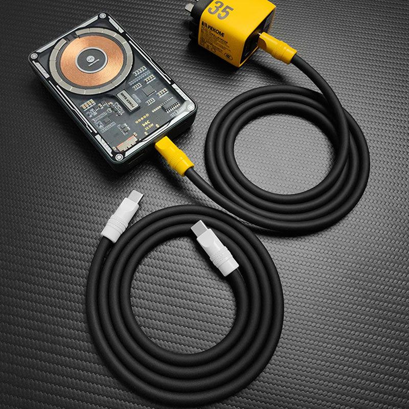 "Black Chubby" 240W Charging Cable With Color Connectors - Image 3