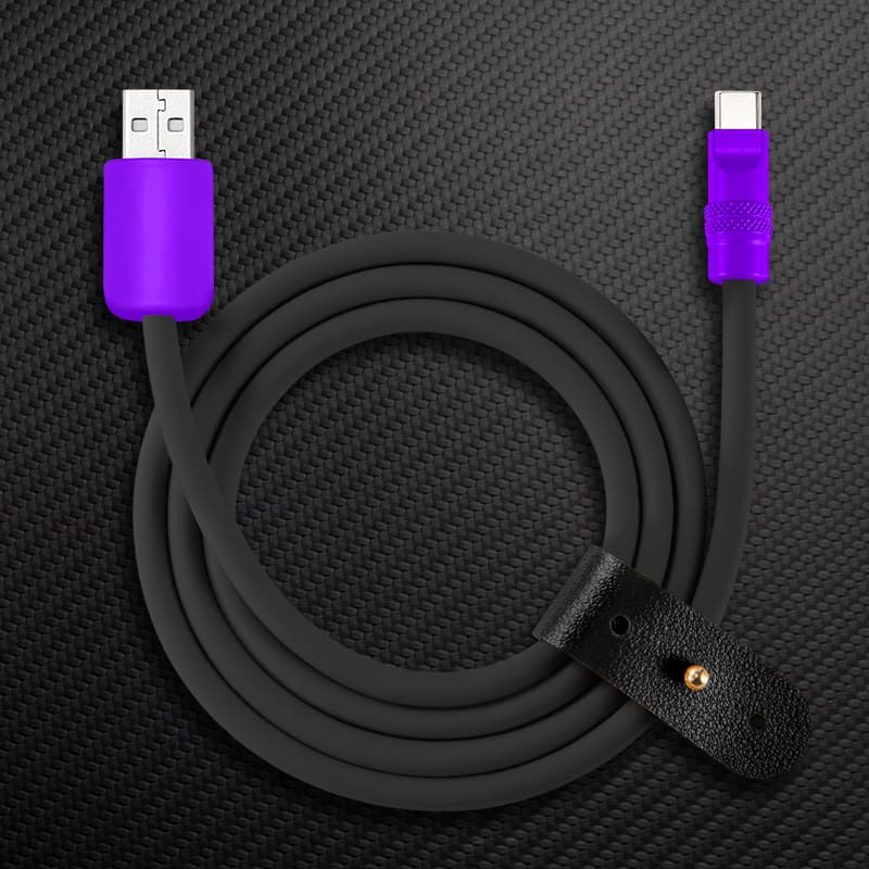 "Black Chubby" 240W Charging Cable With Color Connectors - Image 34