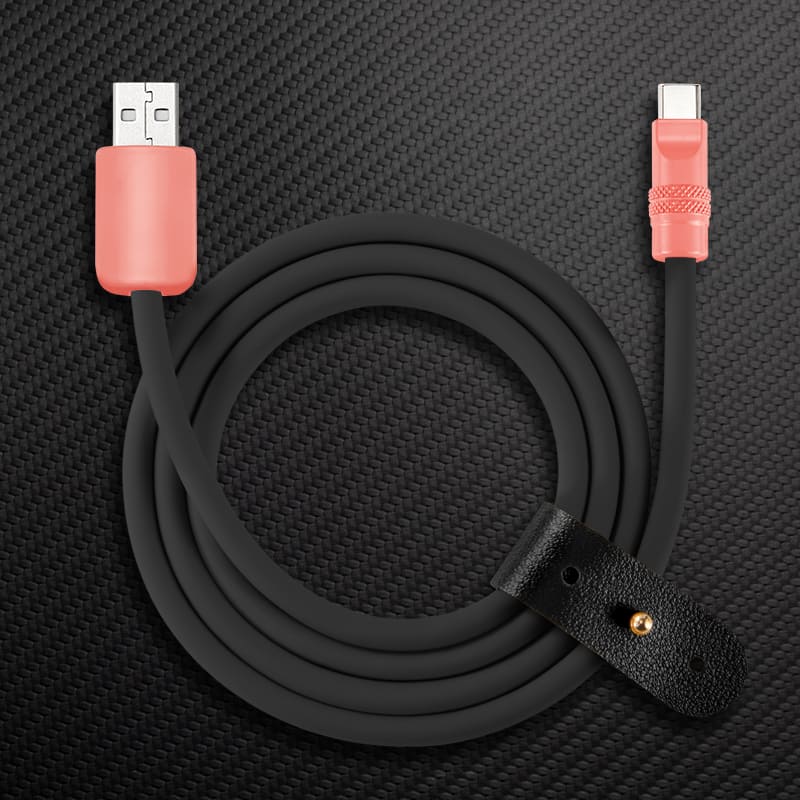 "Black Chubby" 240W Charging Cable With Color Connectors - Image 37