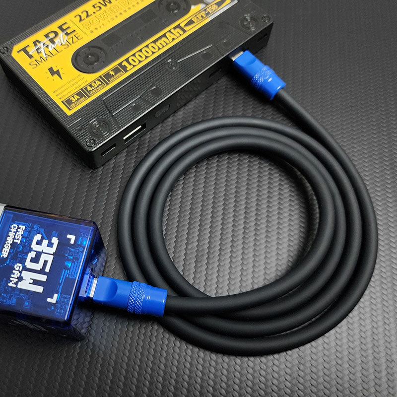 "Black Chubby" 240W Charging Cable With Color Connectors - Image 4