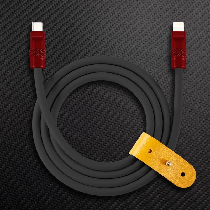 "Black Chubby" 240W Charging Cable With Color Connectors - Image 45