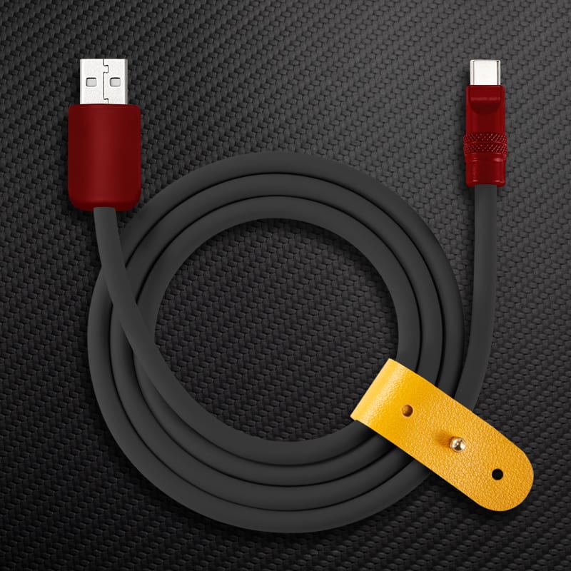 "Black Chubby" 240W Charging Cable With Color Connectors - Image 46