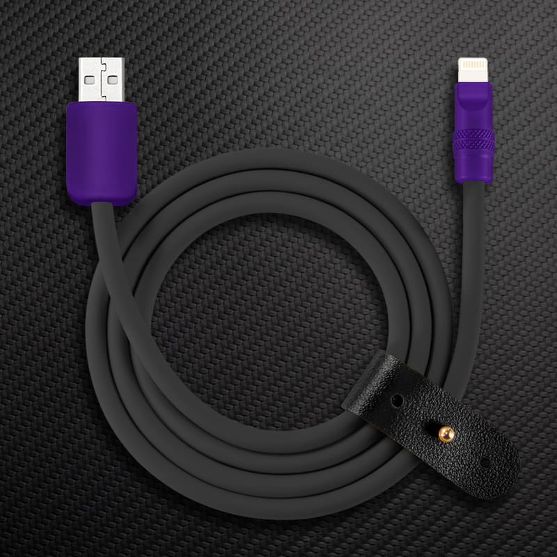 "Black Chubby" 240W Charging Cable With Color Connectors - Image 48