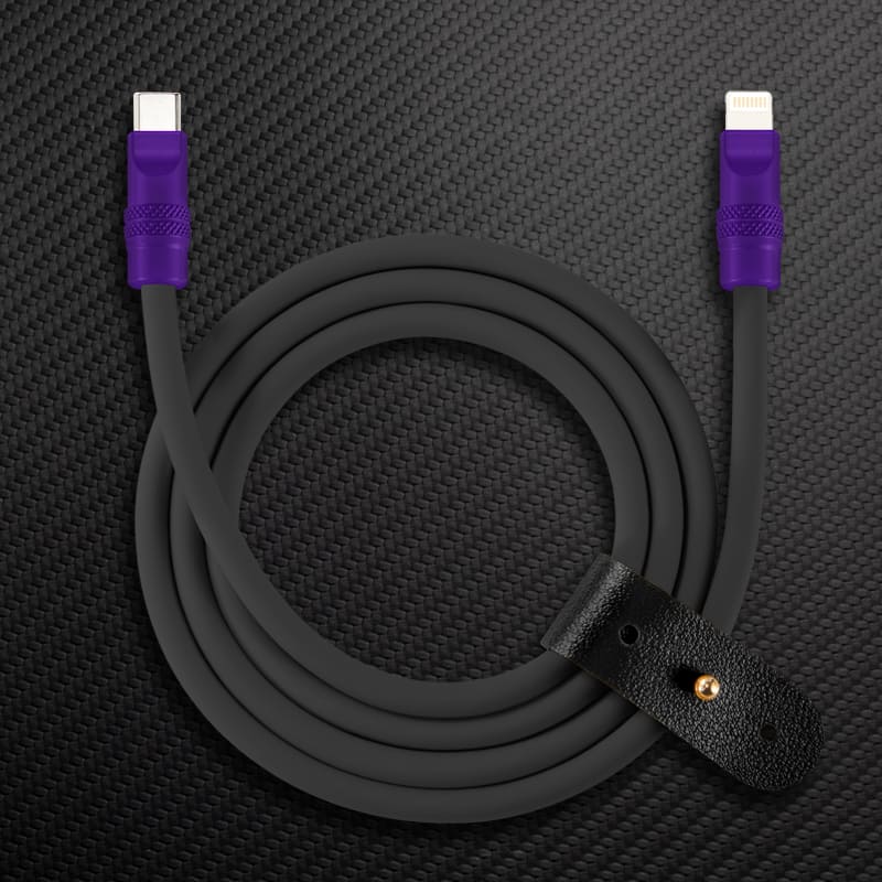 "Black Chubby" 240W Charging Cable With Color Connectors - Image 49