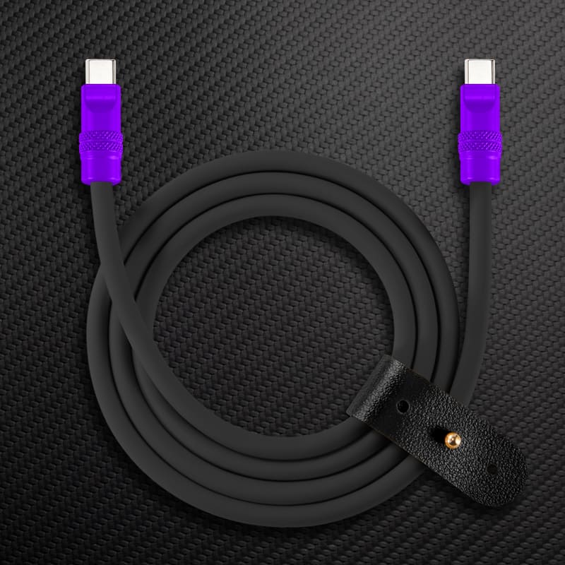 "Black Chubby" 240W Charging Cable With Color Connectors - Image 7