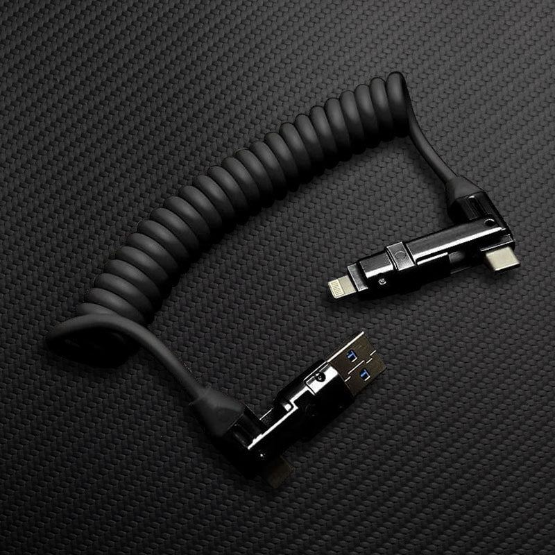 "Full-equipped Chubby" 6-in-1 240W Fast Charging Spring Cable - Image 10