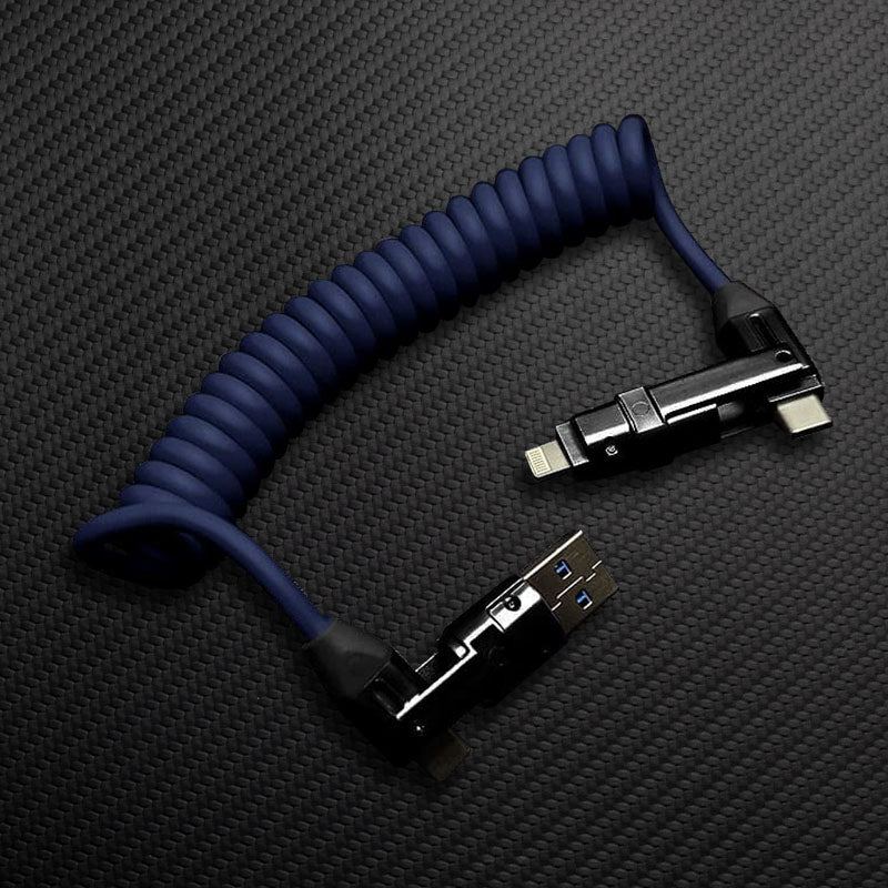 "Full-equipped Chubby" 6-in-1 240W Fast Charging Spring Cable - Image 11