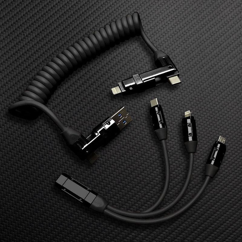 "Full-equipped Chubby" 6-in-1 240W Fast Charging Spring Cable - Image 16