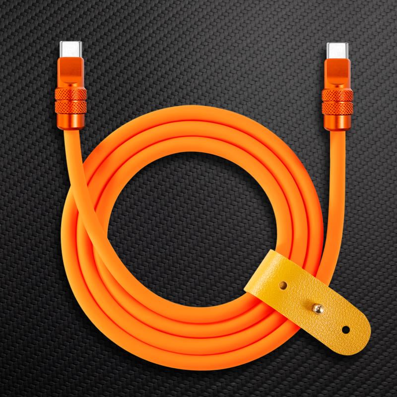 "Anodized" 240W Reflective Shine Charge Cable (C+Lightning) - Image 10