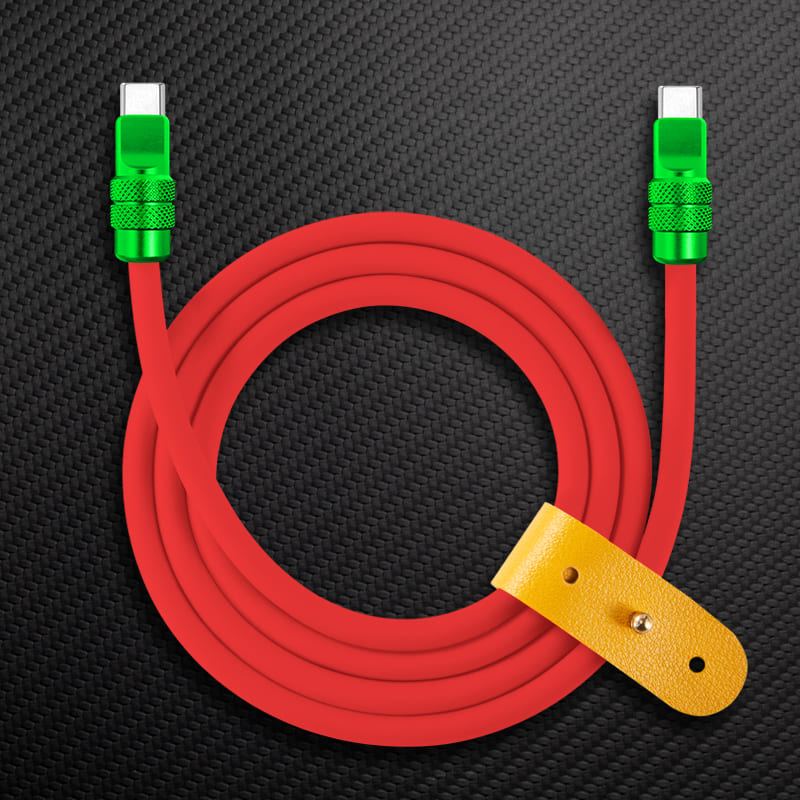 "Anodized" 240W Reflective Shine Charge Cable (C+Lightning) - Image 15