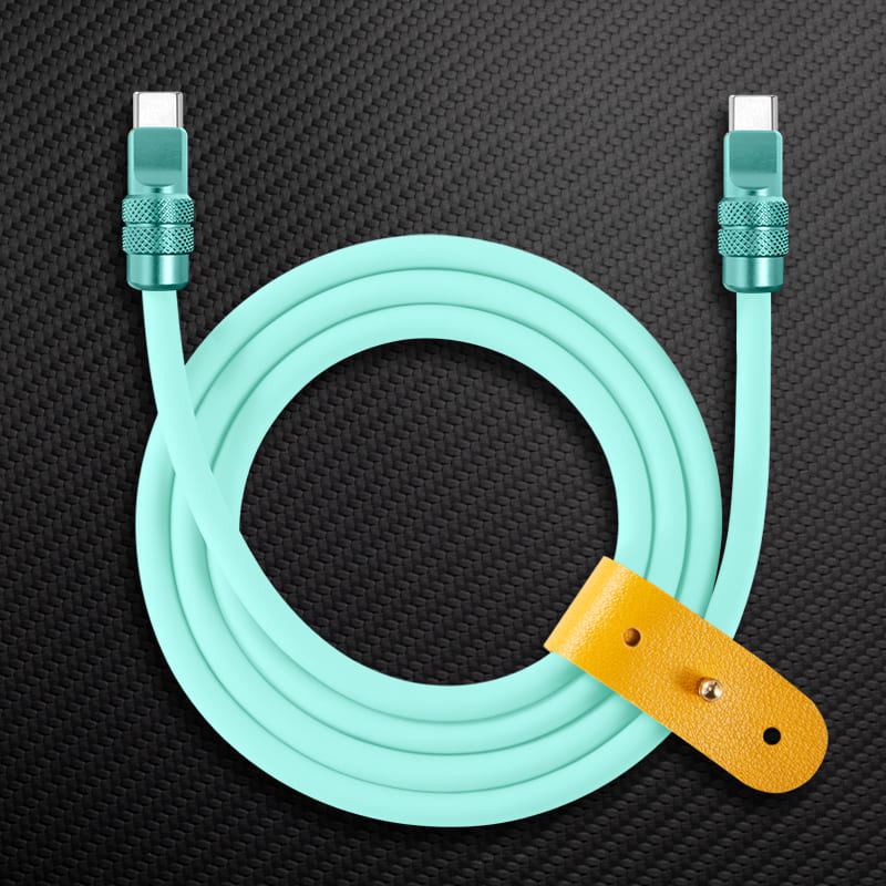 "Anodized" 240W Reflective Shine Charge Cable (C+Lightning) - Image 18