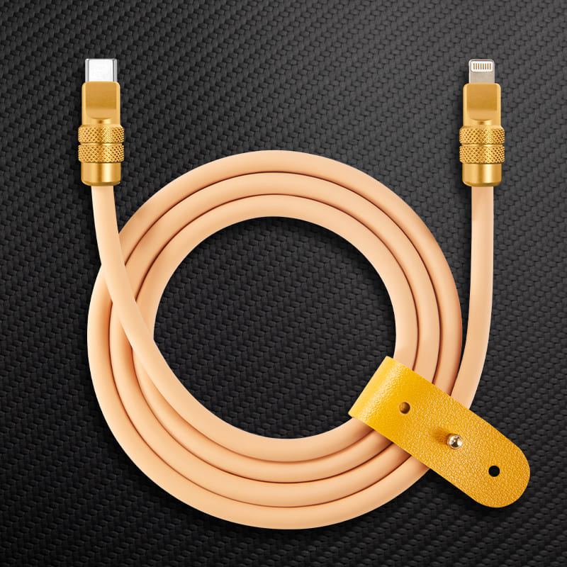 "Anodized" 240W Reflective Shine Charge Cable (C+Lightning) - Image 26