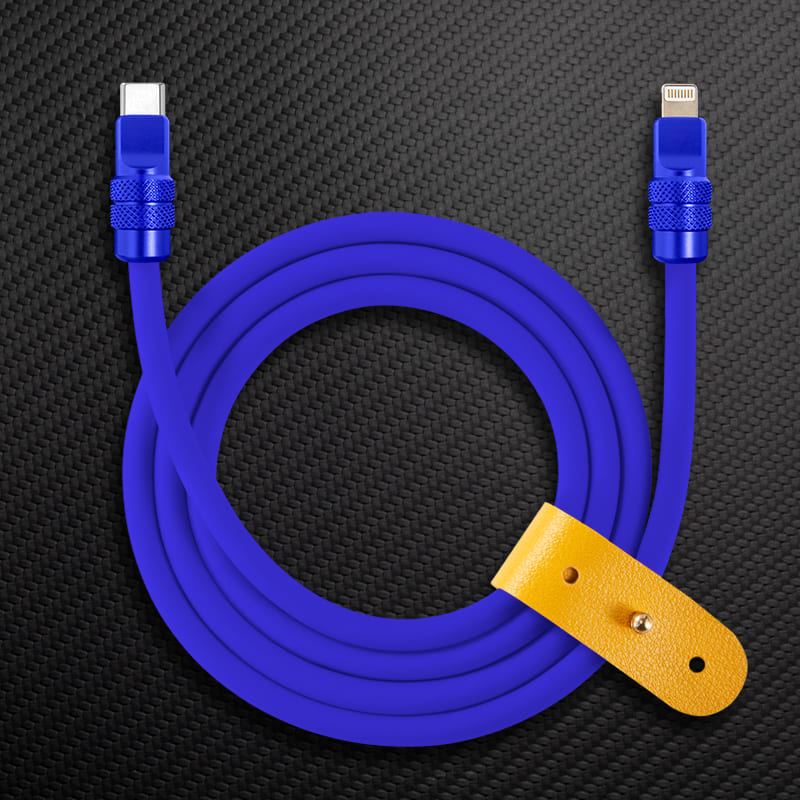 "Anodized" 240W Reflective Shine Charge Cable (C+Lightning) - Image 28