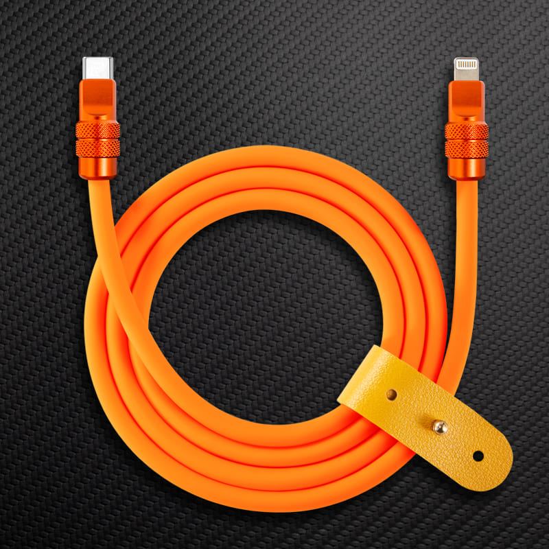 "Anodized" 240W Reflective Shine Charge Cable (C+Lightning) - Image 30
