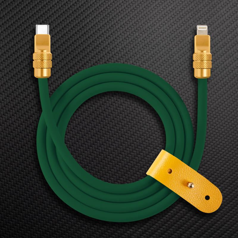 "Anodized" 240W Reflective Shine Charge Cable (C+Lightning) - Image 34