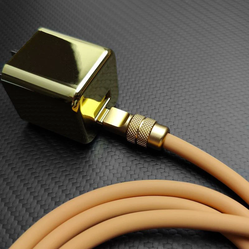 "Anodized" 240W Reflective Shine Charge Cable (C+Lightning) - Image 4