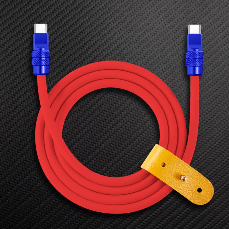 "Anodized" 240W Reflective Shine Charge Cable (C+Lightning) - Image 7