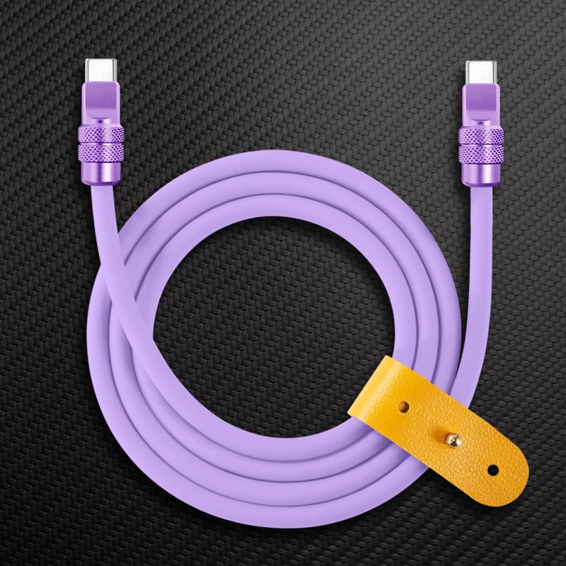 "Anodized" 240W Reflective Shine Charge Cable (C+Lightning) - Image 9