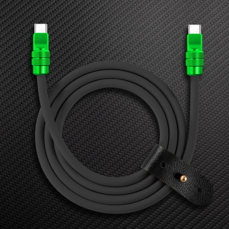 "Anodized Pro" 240W Reflective Shine Charge Cable (C+Lightning) - Image 10