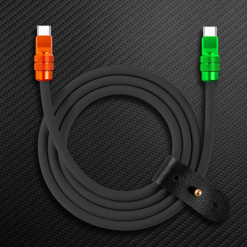 "Anodized Pro" 240W Reflective Shine Charge Cable (C+Lightning) - Image 15