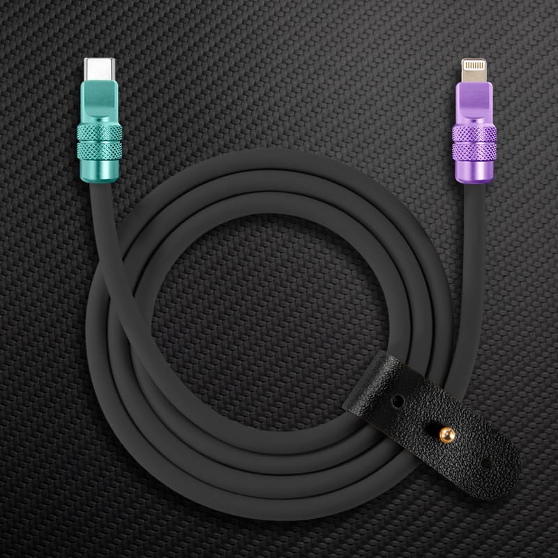 "Anodized Pro" 240W Reflective Shine Charge Cable (C+Lightning) - Image 18
