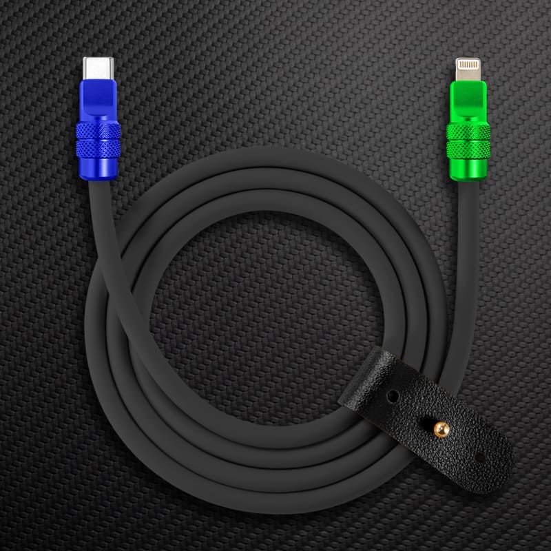 "Anodized Pro" 240W Reflective Shine Charge Cable (C+Lightning) - Image 19