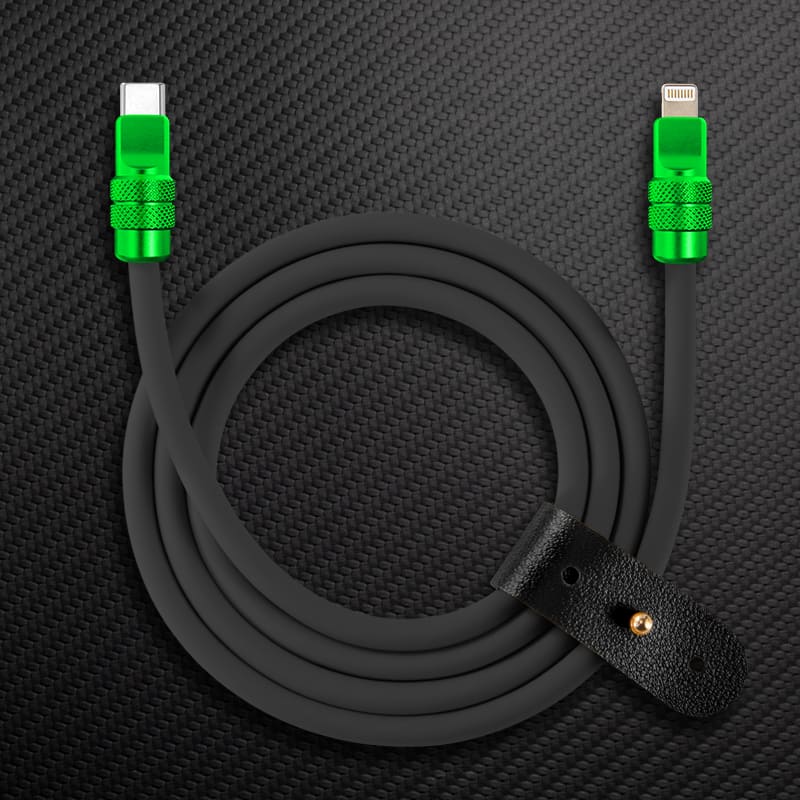 "Anodized Pro" 240W Reflective Shine Charge Cable (C+Lightning) - Image 23