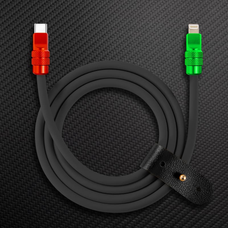 "Anodized Pro" 240W Reflective Shine Charge Cable (C+Lightning) - Image 30