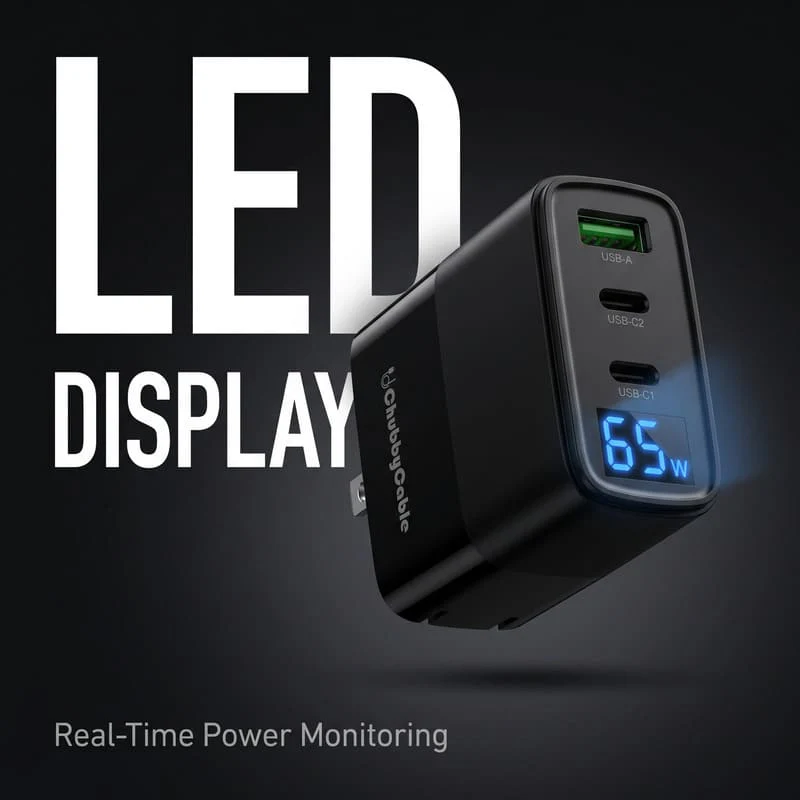 ChubbyCharge Trio – 65W 3-Port Charger - Image 5