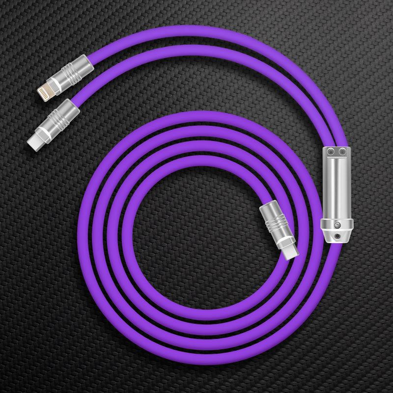 "Chubby" 2 In 1 Fast Charge Cable (C+Lightning) - Image 11