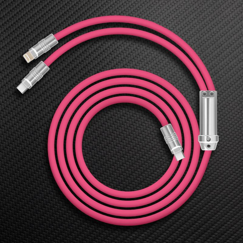 "Chubby" 2 In 1 Fast Charge Cable (C+Lightning) - Image 13