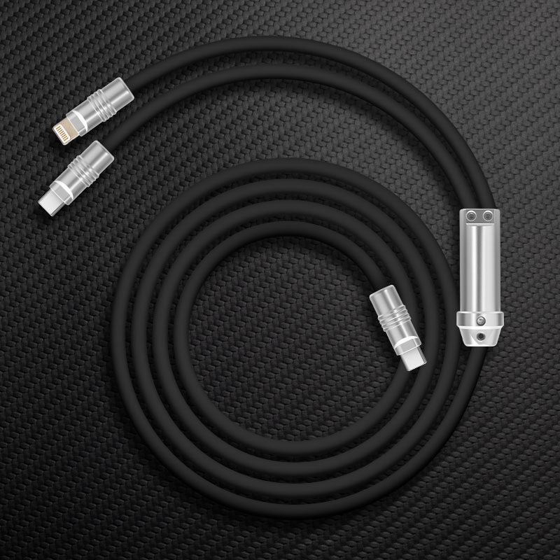 "Chubby" 2 In 1 Fast Charge Cable (C+Lightning) - Image 14