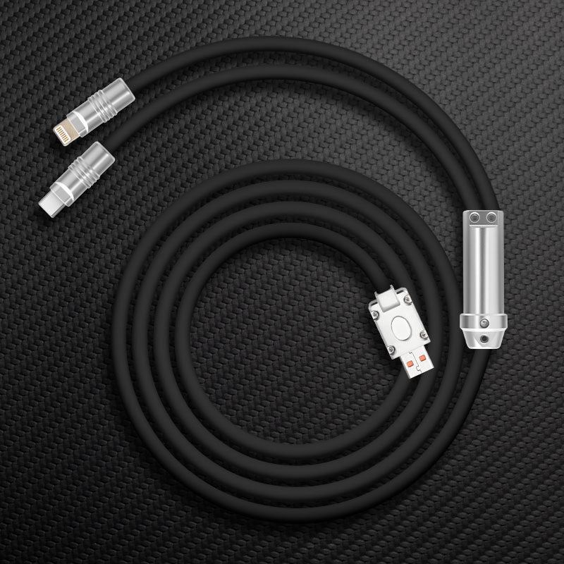 "Chubby" 2 In 1 Fast Charge Cable (C+Lightning) - Image 25