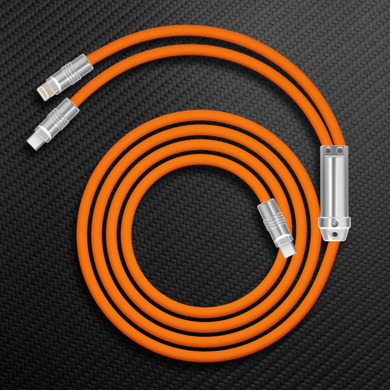"Chubby" 2 In 1 Fast Charge Cable (C+Lightning) - Image 6