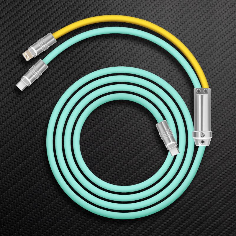 "Chubby" 2 In 1 Fast Charge Cable (C+Lightning) - Image 8