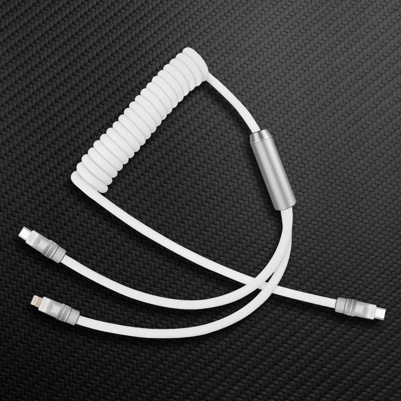 "Chubby Flex" 2 In 1 Spring Fast Charging Cable - Image 10