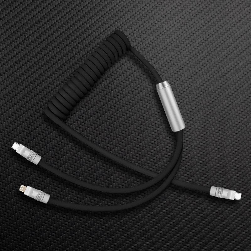 "Chubby Flex" 2 In 1 Spring Fast Charging Cable - Image 11