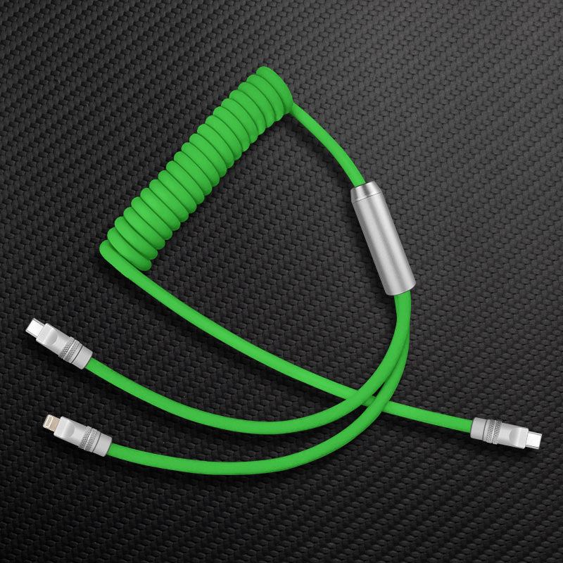 "Chubby Flex" 2 In 1 Spring Fast Charging Cable - Image 12