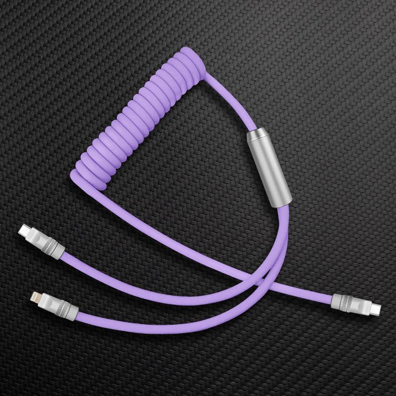 "Chubby Flex" 2 In 1 Spring Fast Charging Cable - Image 14