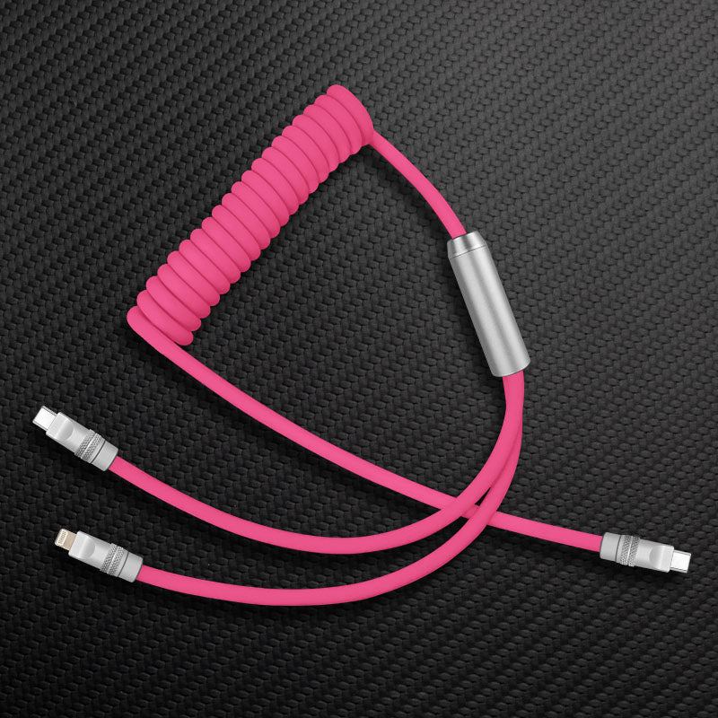 "Chubby Flex" 2 In 1 Spring Fast Charging Cable - Image 17