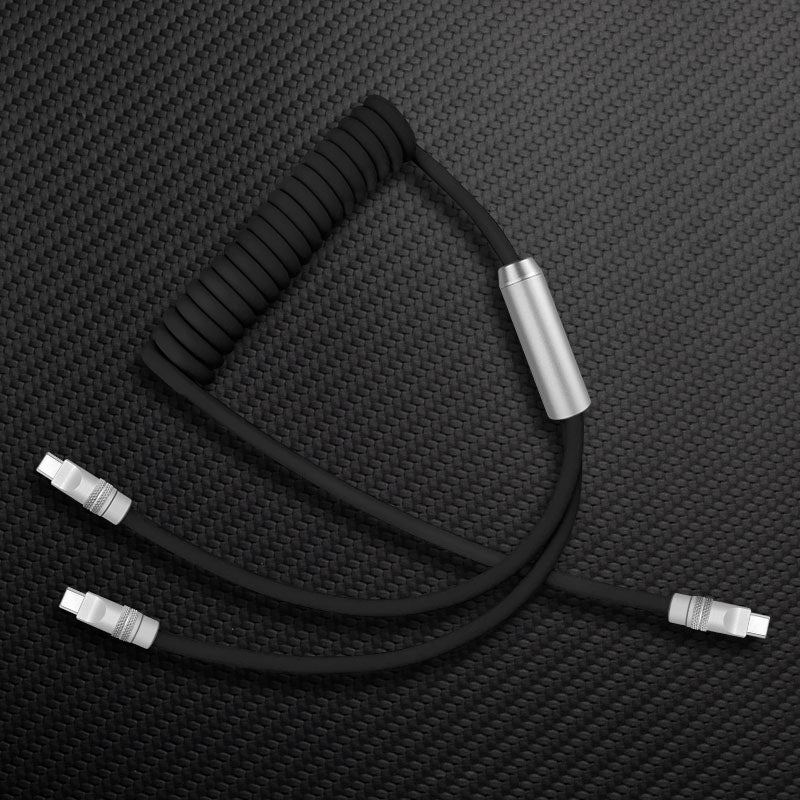 "Chubby Flex" 2 In 1 Spring Fast Charging Cable - Image 3