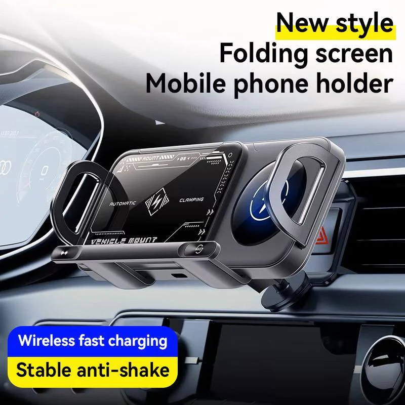 ChubbyCharge™ 15W Wireless Charging Car Mount for Phones – 90° Rotation, Stable & Adjustable - Image 6
