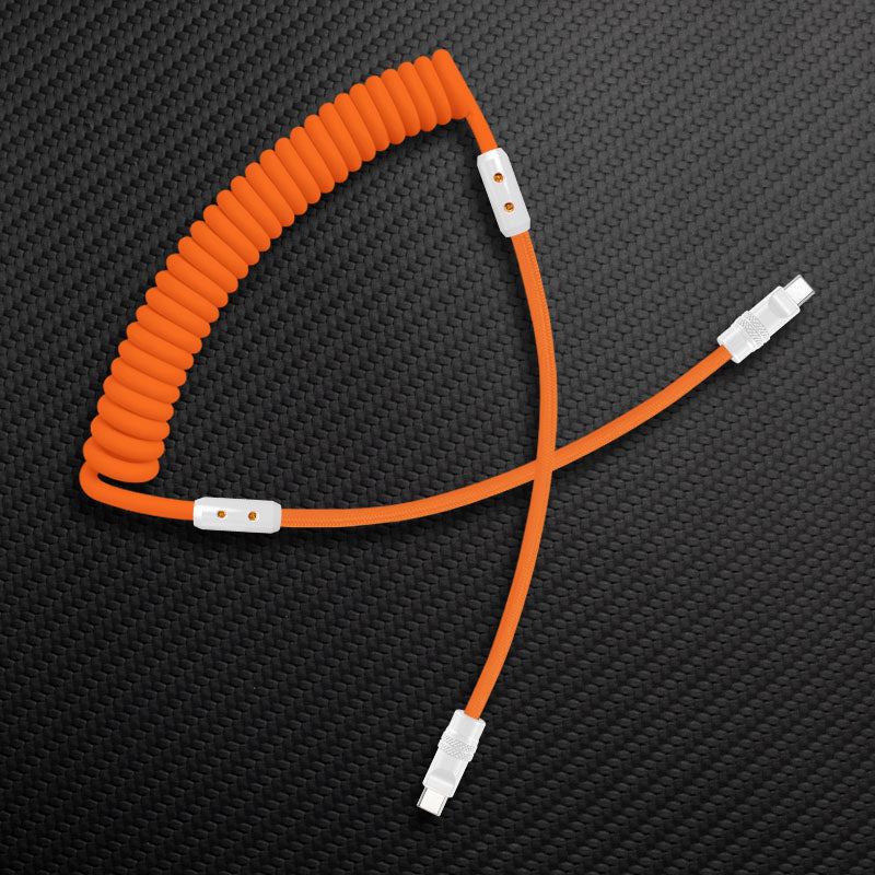 "Chubby Mood" Silicone Braided Fast Charging Cable #369 - Image 12