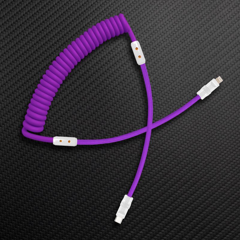 "Chubby Mood" Silicone Braided Fast Charging Cable #369 - Image 18