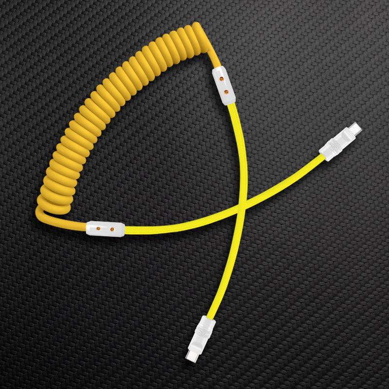 "Chubby Mood" Silicone Braided Fast Charging Cable #369 - Image 24